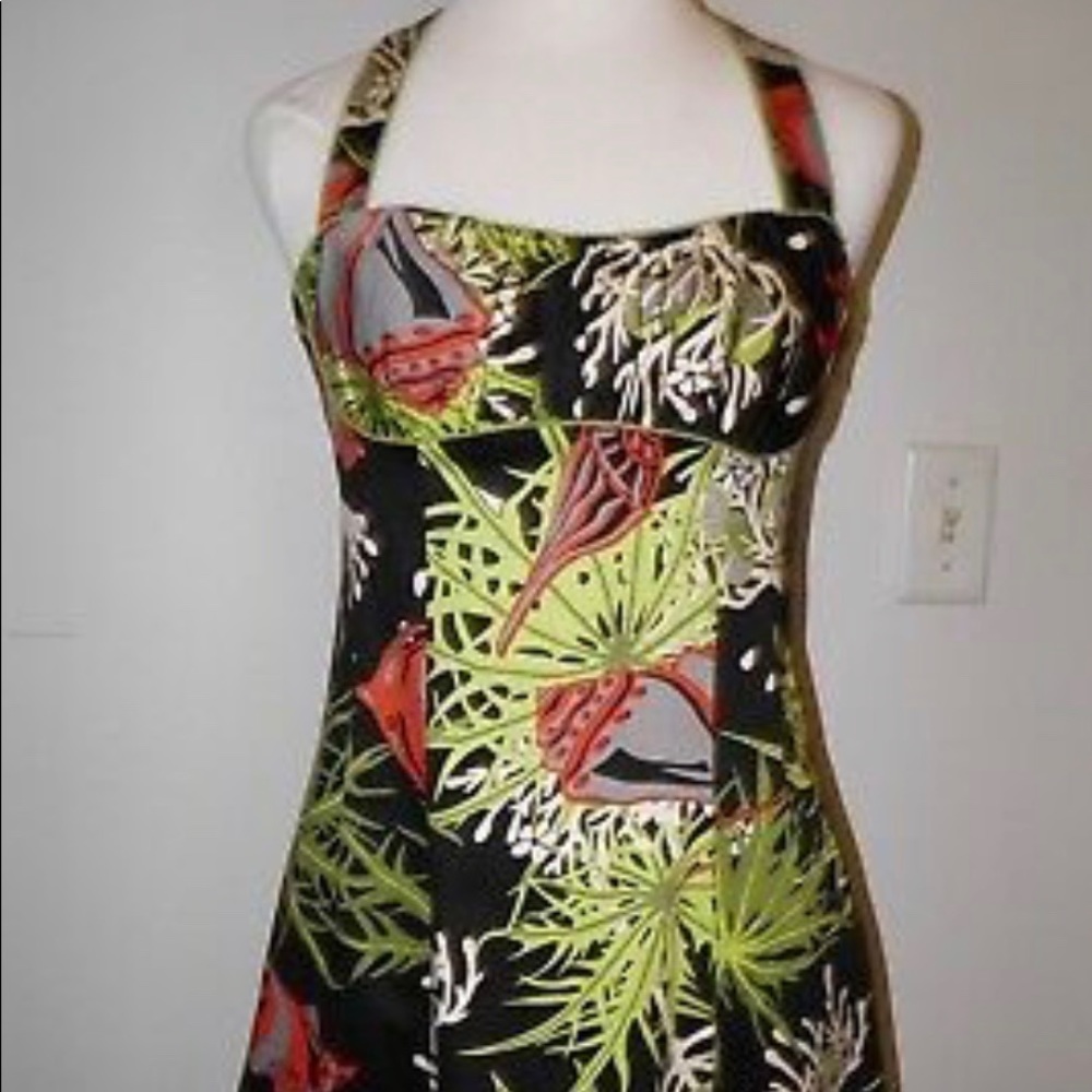 Nanette Lepore Fish Dress Tropical Size 8